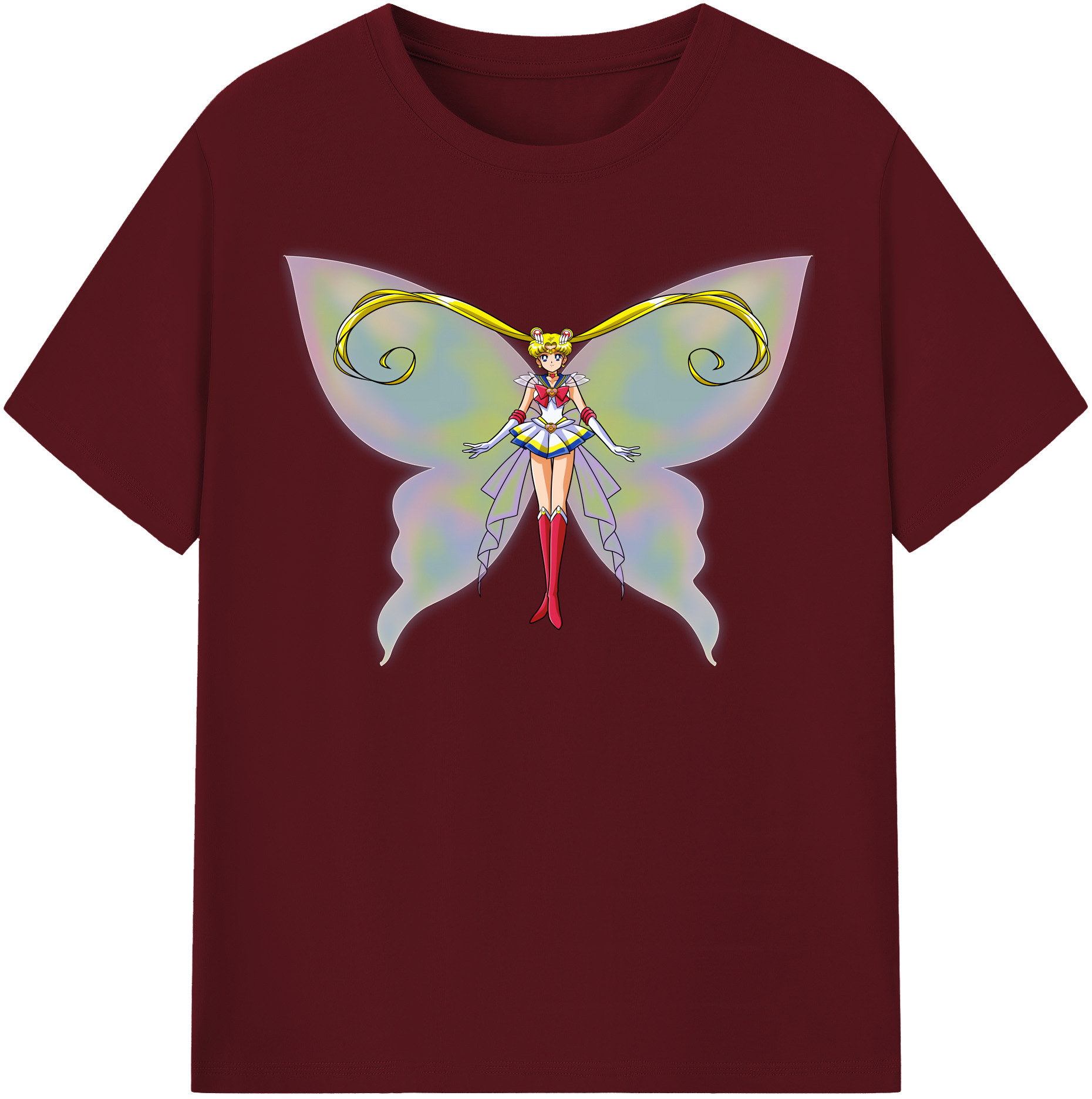 （画像用） 美少女戦士セーラームーン 月野 うさぎ つきの うさぎ Sailor Moon Tsukino Usagi 綿100％半袖Tシャツ（フロントプリント）